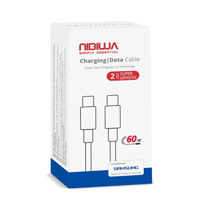 کابل USB-C نیبیوا مدل 2.0 طول 2 متر
