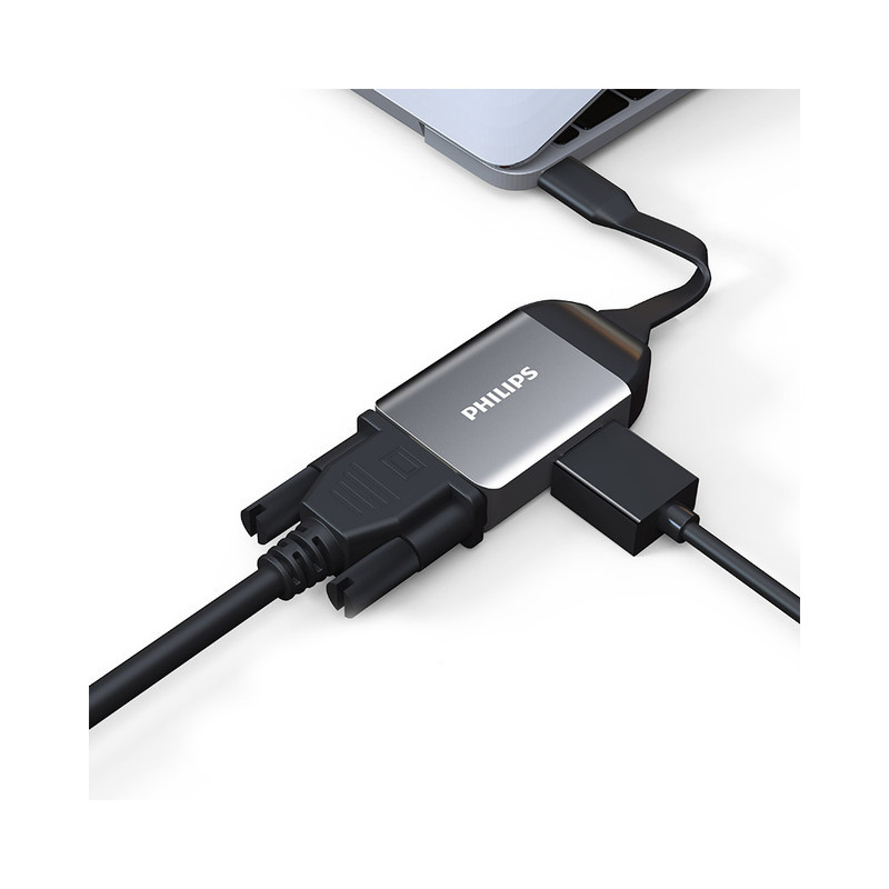 مبدل USB-C به HDMI VGA فیلیپس مدل SWR1607A93