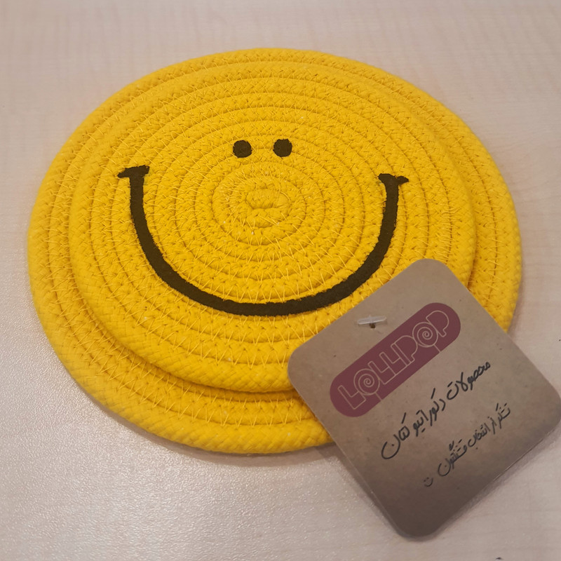 زیر لیوانی مدل Smile مجموعه دو عددی