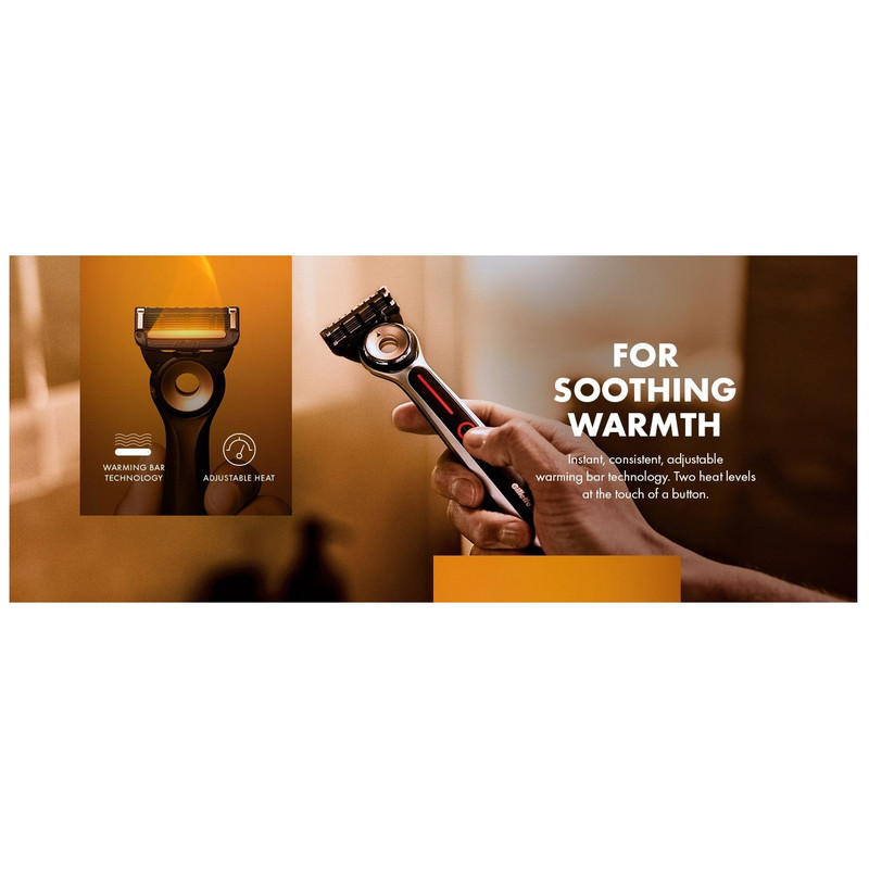 خود تراش ژیلت مدل Labs Heated Razor به همراه یدک