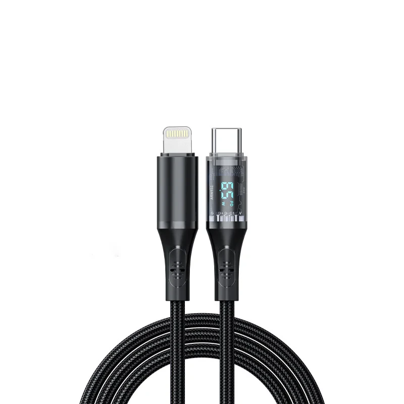 کابل تبدیل USB-C به لایتنینگ هترون مدل HC612IDB طول 1 متر
