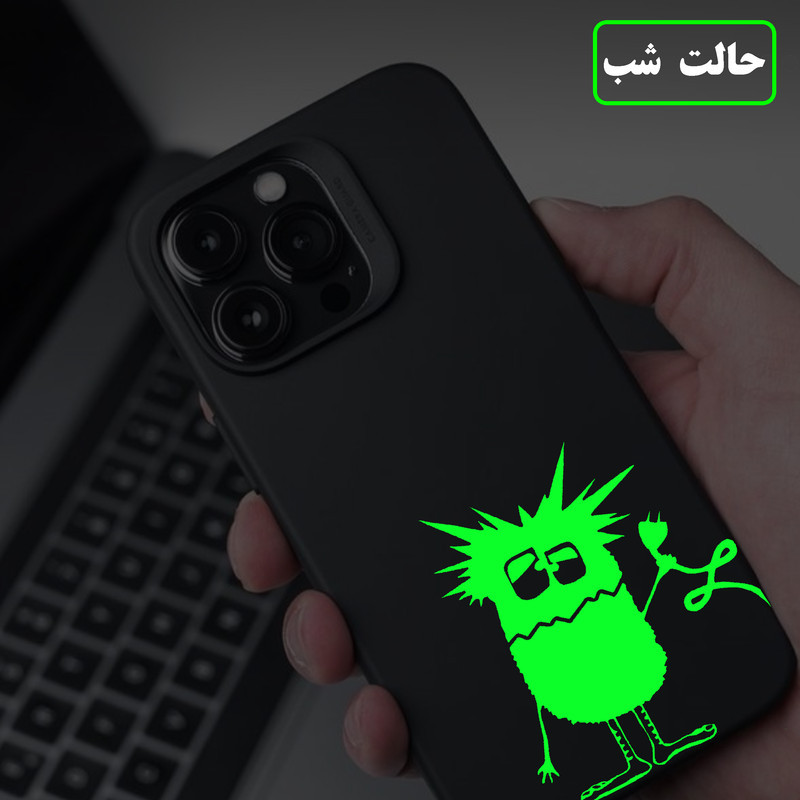 استیکر کلید و پریز مدل شبنما طرح میکروب
