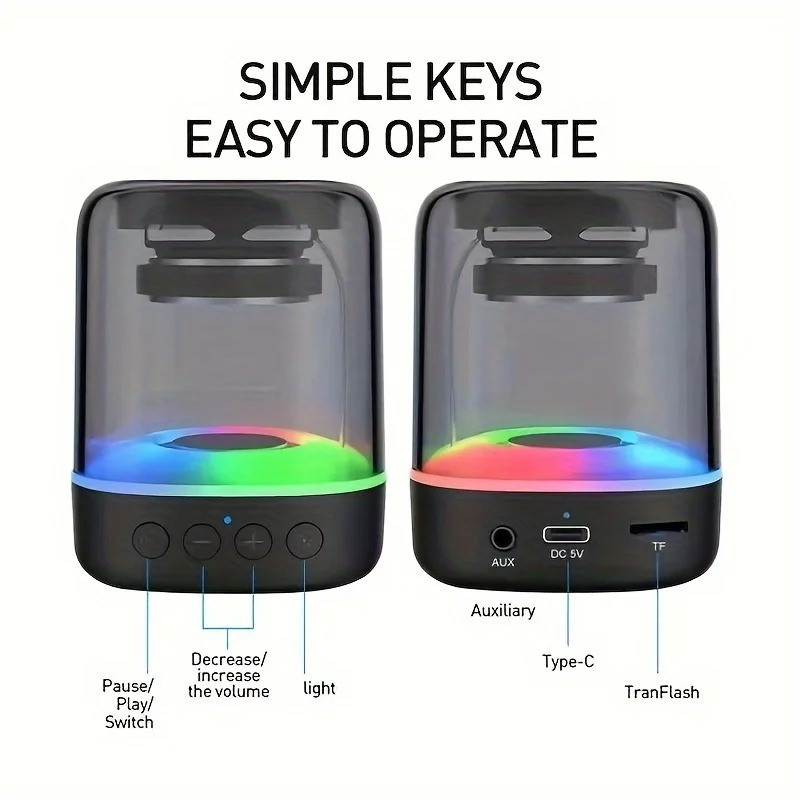 اسپیکر بلوتوثی قابل حمل مدل RGB-E3052