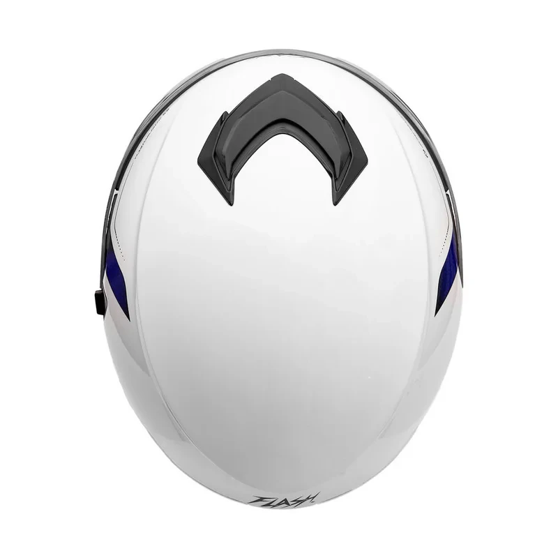 کلاه کاسکت بدون فک فلش مدل 868 glossy white