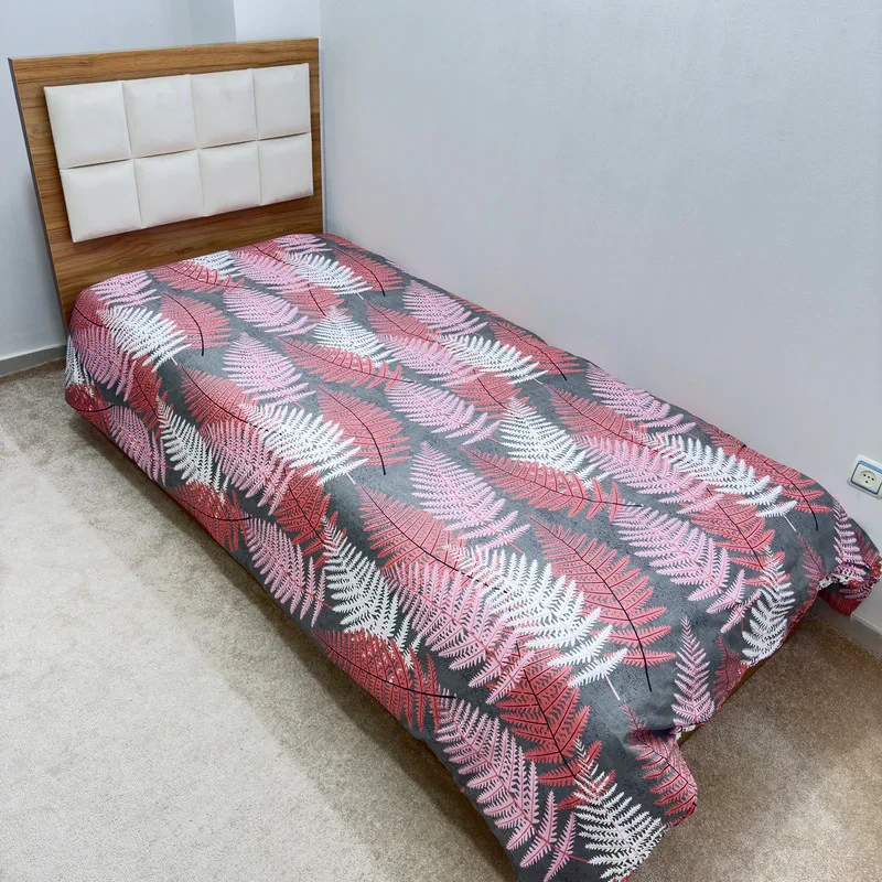 روکش لحاف ناتوسا مدل سرخس یک نفره سایز 160x220 سانتی متر