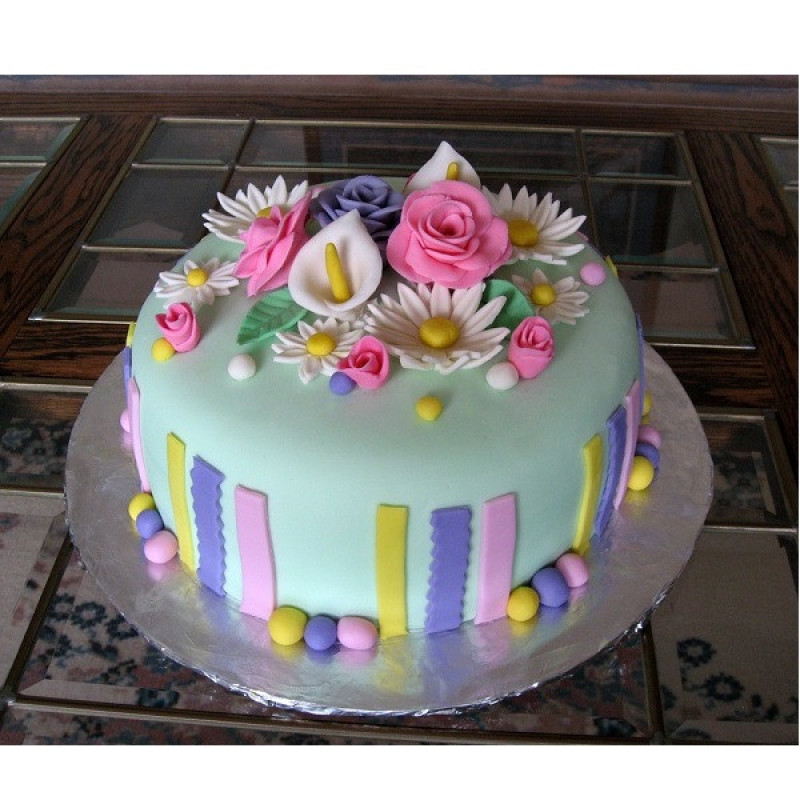 قالب فوندانت بهگز مدل Flowers