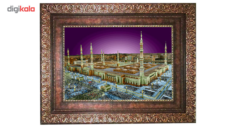 تابلو فرش ماشینی نقش نگار رضوی طرح مدینه کد 525P