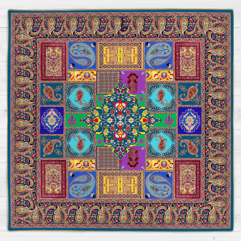 رومیزی طرح ترمه کد 9275.2