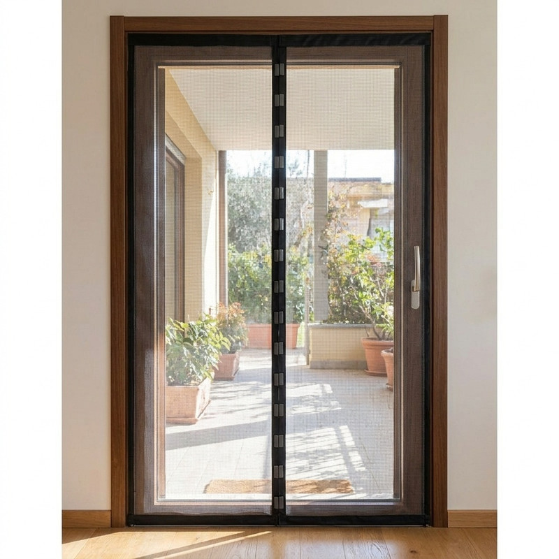 پرده توری مغناطیسی مدل فایبرگلس کدITALIAN230.160  سایز 230×160 سانتی متر