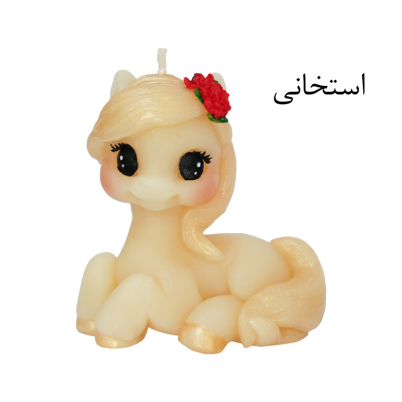 شمع دست‌ساز بدون‌بو مدل اسب زمان اتمام 5 ساعت