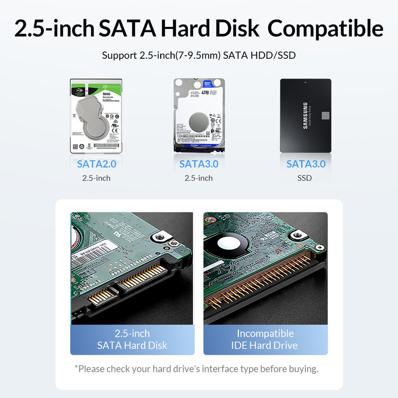 قاب هارددیسک اکسترنال 2.5 اینچی USB3.0 اوریکو مدل 2588U3-V1