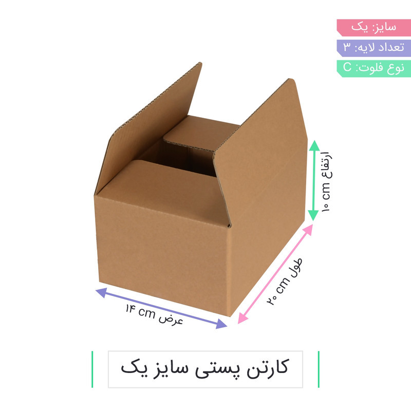 کارتن بسته بندی مدل CS-B01-05 بسته 25 عددی