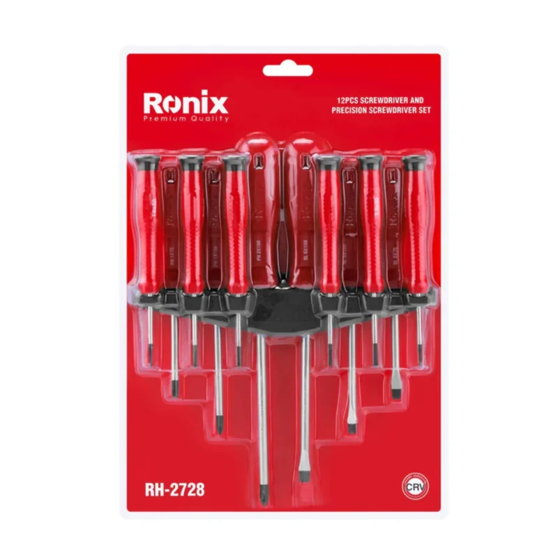 پیچ گوشتی رونیکس کد 2728 بسته 12 عددی