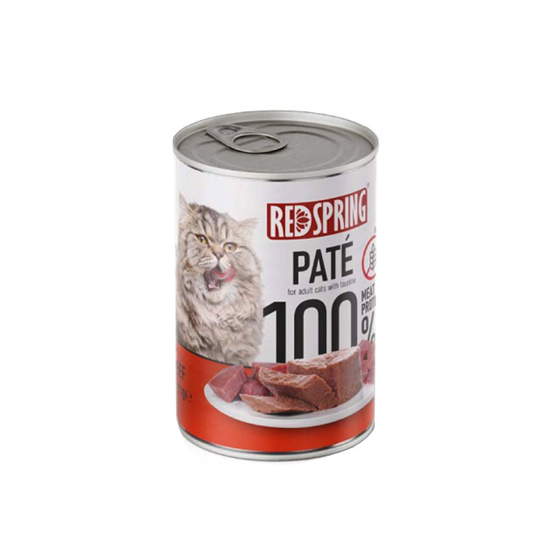 کنسرو غذای گربه رداسپرینگ مدل Pate Pack با طعم بره، ماهی، مرغ،جگر و گوساله وزن 2.4 کیلوگرم بسته 6 عددی