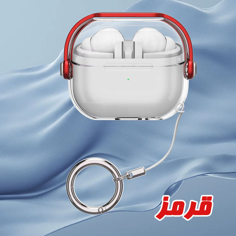 کاور مسیر مدل Translucent SHproof Protective مناسب برای کیس هدفون بی سیم سامسونگ Galaxy Buds 3  3 Pro به همراه گیره