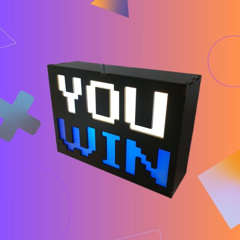 آیکون لایت گیم لند پلاس مدل YOU WIN