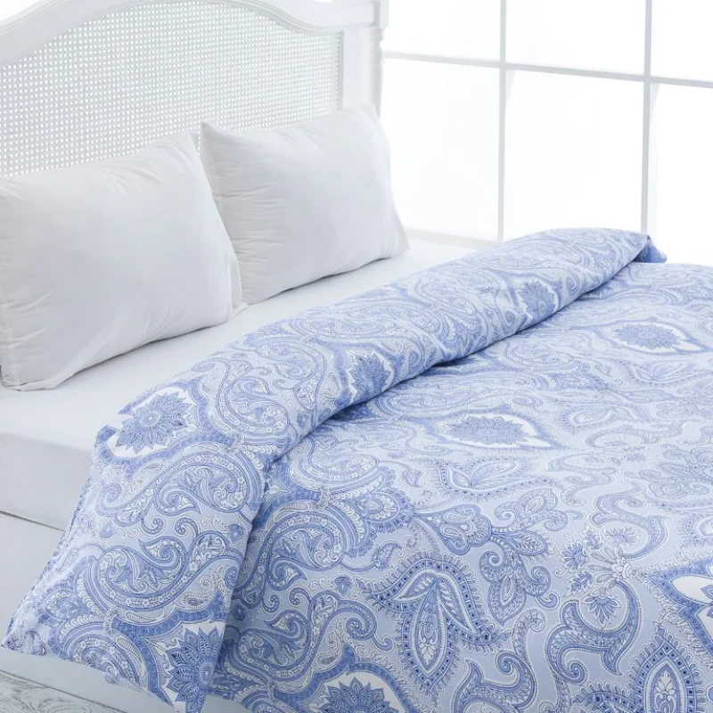 روکش لحاف ساتن-پنبه انگلیش هوم مدل Pure Paisley دو نفره سایز 220x200 سانتی‌متر