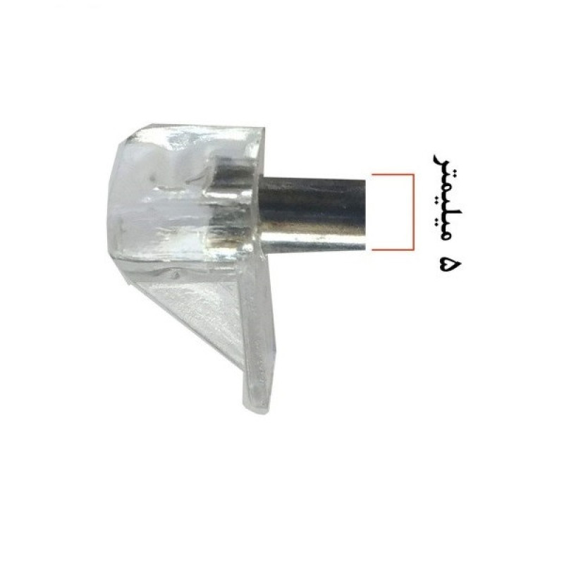 پایه نگهدارنده طبقه کابینت مدل شفاف بسته 30 عددی