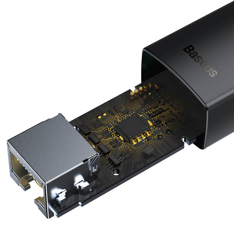 مبدل usb-c به LAN باسئوس مدل WKQX000301