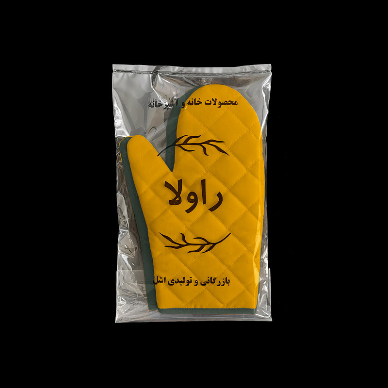 دستکش فر راولا کد N103 مجموعه 2 عددی