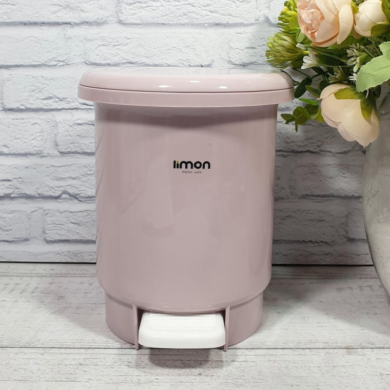 سطل زباله پدالی لیمون مدل حمام گنجایش 1 لیتر