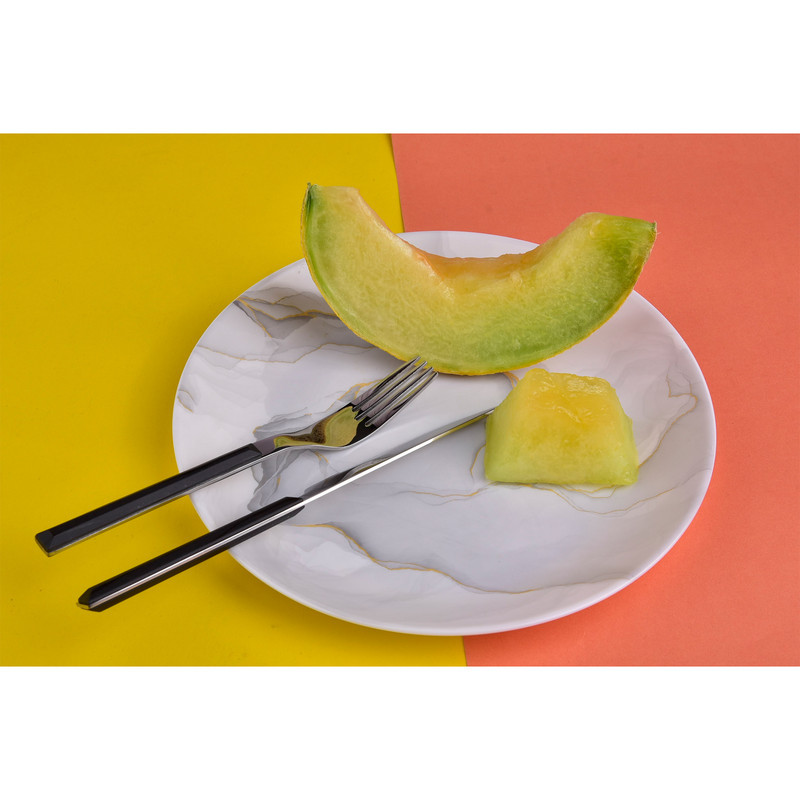 ست کارد و چنگال  12 پارچه سی اند اس طرح چوبی