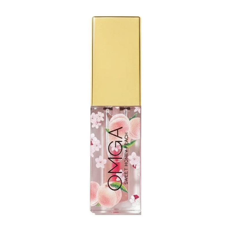 برق لب مایع امگا مدل Sweet Honey Peach شماره 04