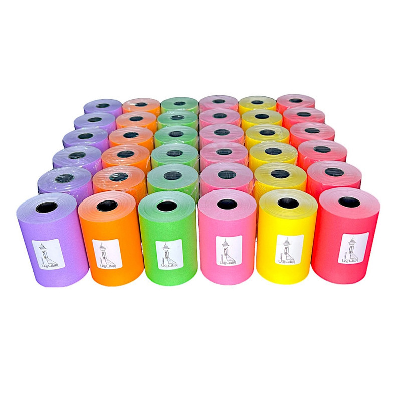 کاغذ پرینتر حرارتی پایتخت رول مدل Mix80mm بسته 30 عددی