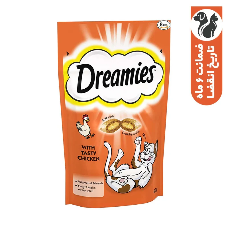 تشویقی گربه دریمیز مدل Chicken وزن 60 گرم