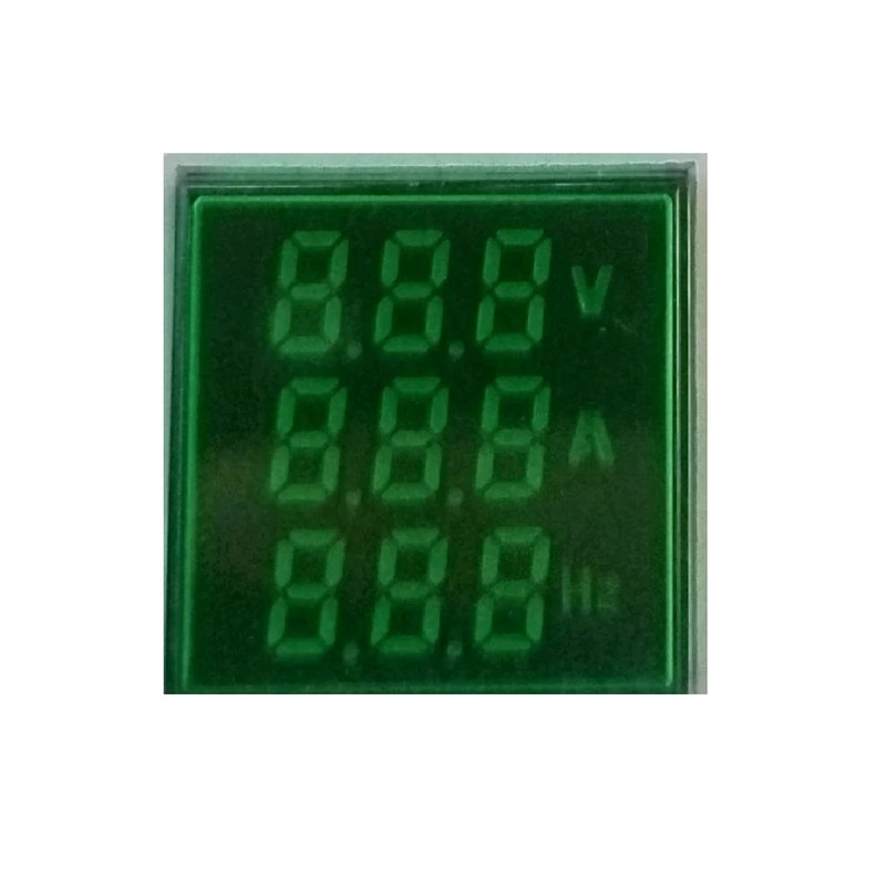 چراغ سیگنال ولتمتر و آمپرمتر و فرکانس متر جی بی اچ کد JBHDI22-VAH-S-G