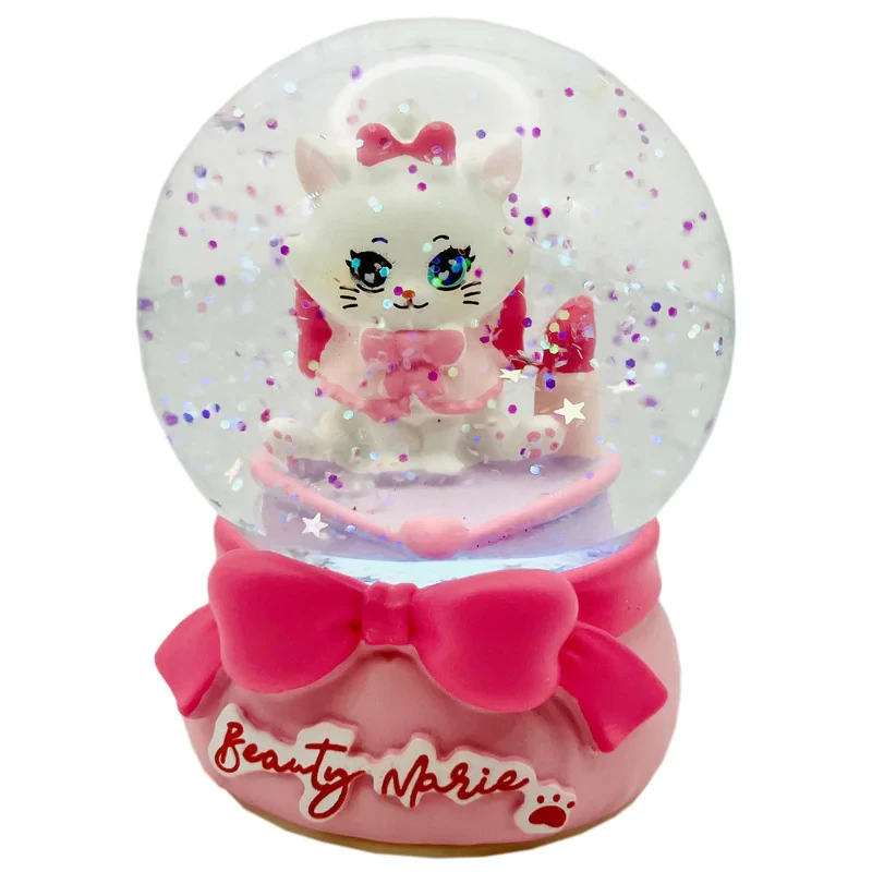گوی چراغ‌دار مدل BEAUTY MARIE طرح گربه اشرافی کد G7134