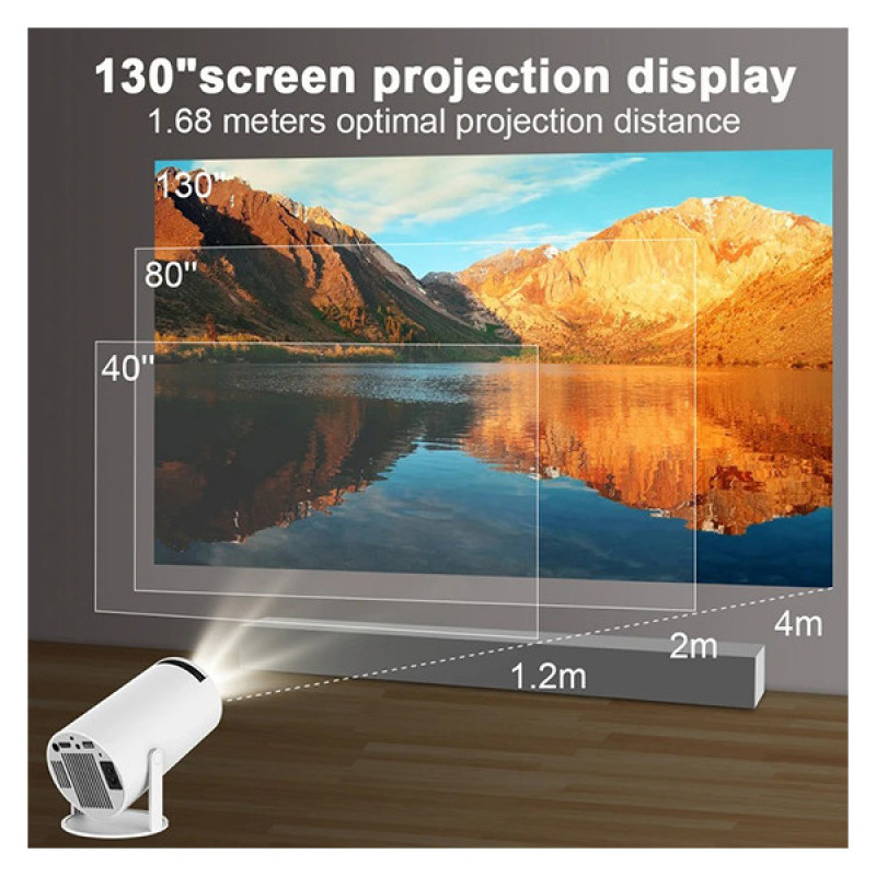 ویدئو پروژکتور مدل HY300 PRO با رزولوشن 1280x720|HD