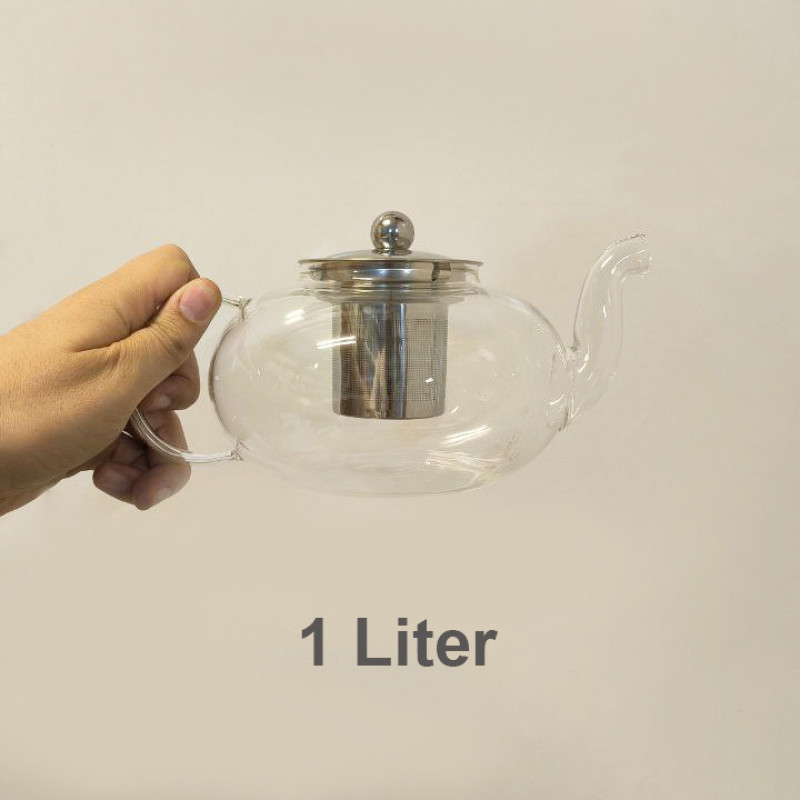 قوری مدل شیشه ای کد 1000ML