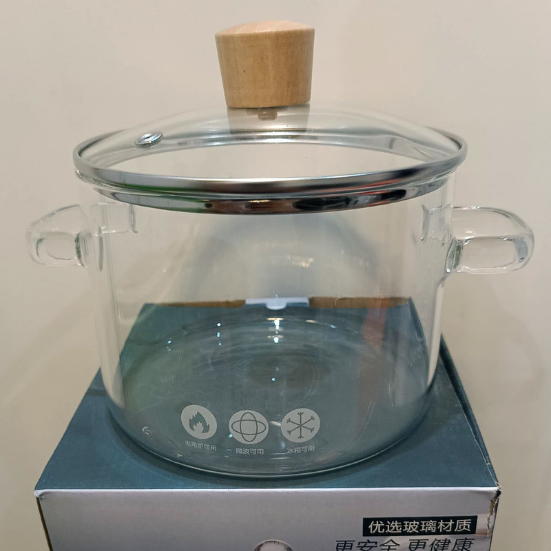 قابلمه پیرکس مدل  شعله مستقیم کد 1.5L  سایز 14