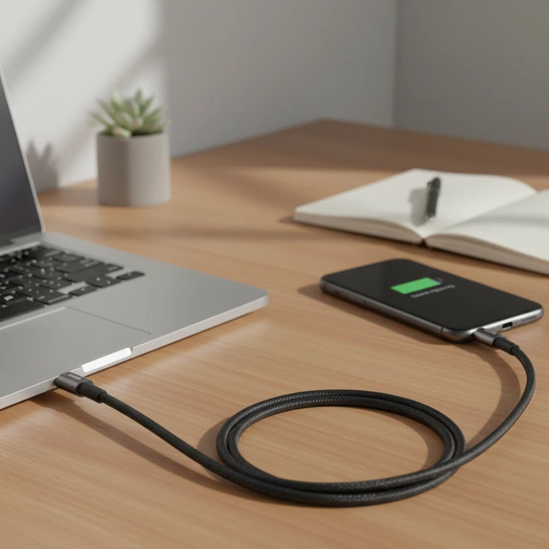 کابل تبدیل USB-C ریمکس مدل SUPER FAST CHARGE- 65W طول 1.2 متر