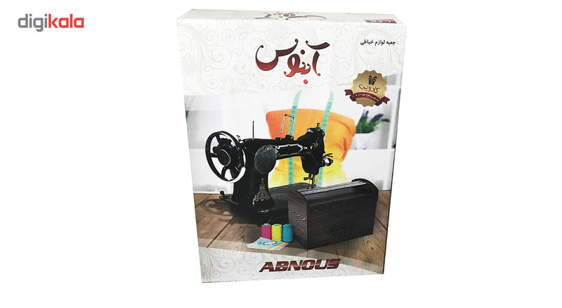 جعبه لوازم خیاطی آبنوس طرح چوبی مدل کشویی