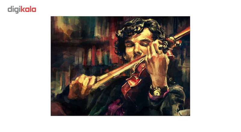 تابلو شاسی ونسونی طرح Sherlock Violin سایز 50 × 70