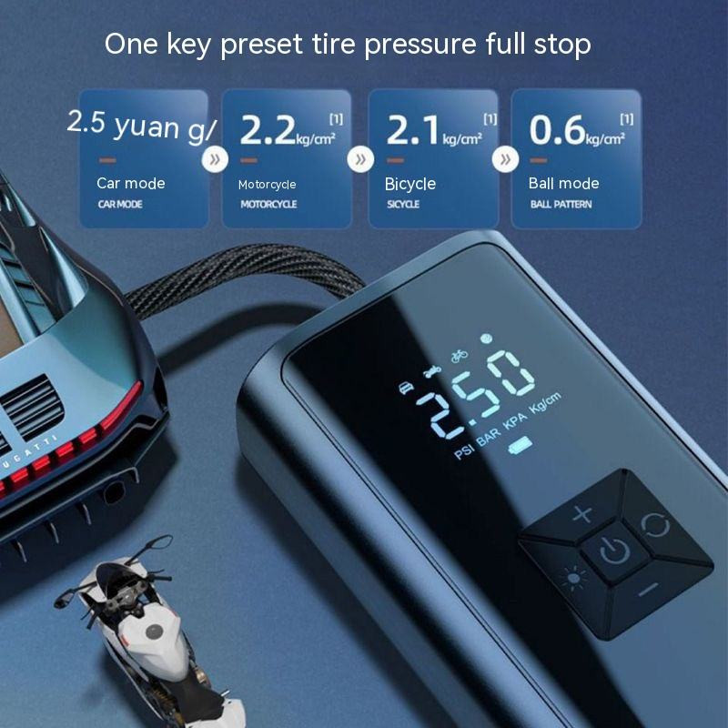 پمپ باد مدل Air Compressor با 30L  سی سی حجم هوای تزریقی در هر پمپاژ