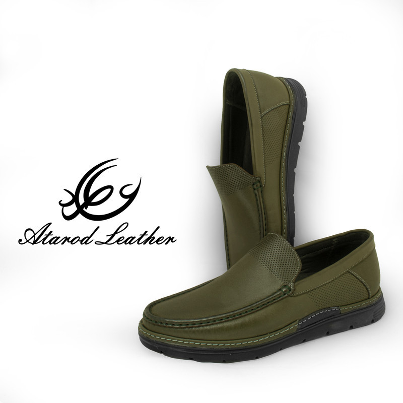 کفش کالج مردانه چرم عطارد مدل چرم طبیعی کد SH310