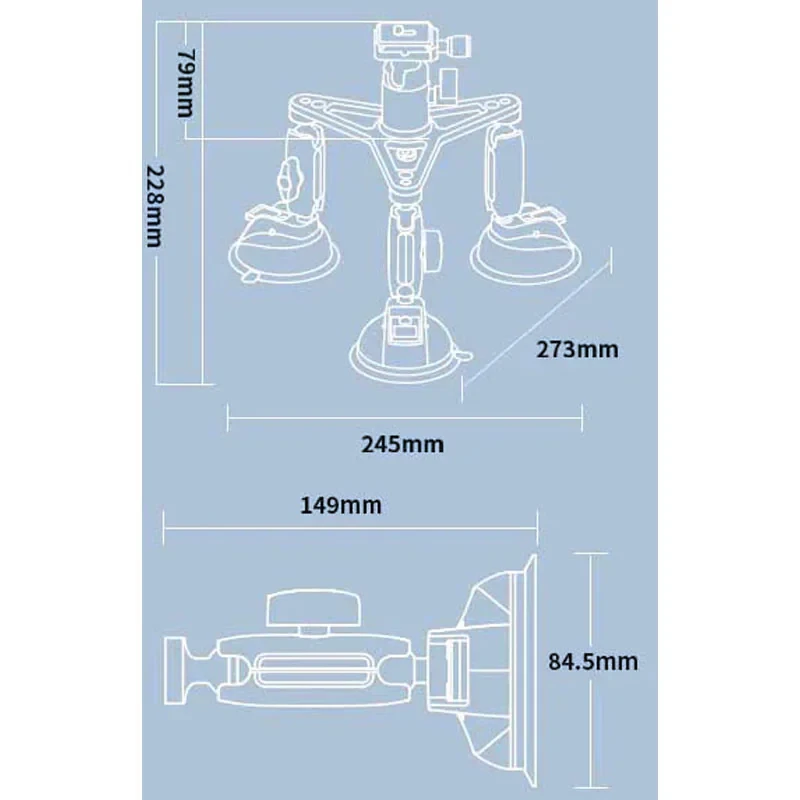 پایه نگهدارنده تلسین مدل Three Arm Mount