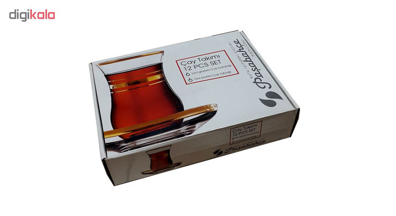 سرویس چای خوری 12 پارچه پاشاباغچه طرح شاه عباسی