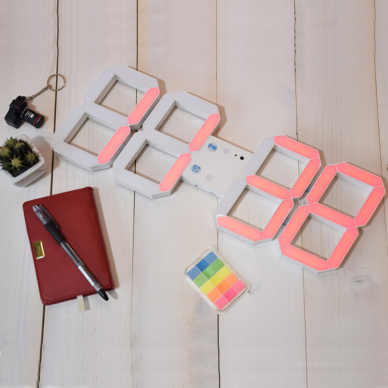 ساعت دیواری مدل دیجیتالی هامین RGB
