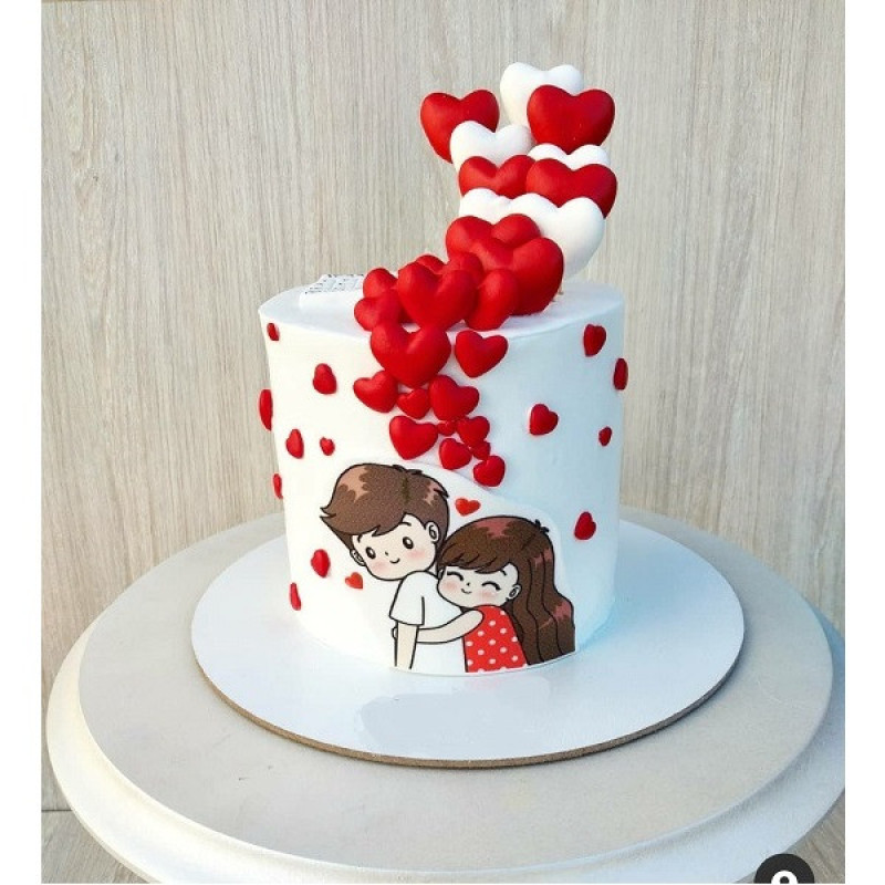 تاپر تزئین کیک طرح Love مدل جشن تولد