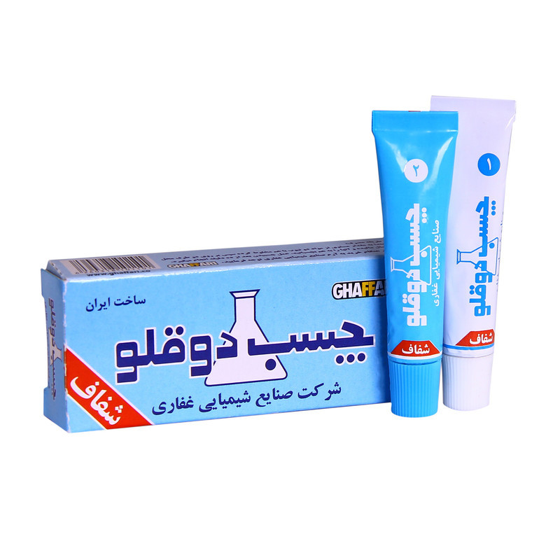 چسب دوقلو غفاری مدل E2 وزن 20 گرم