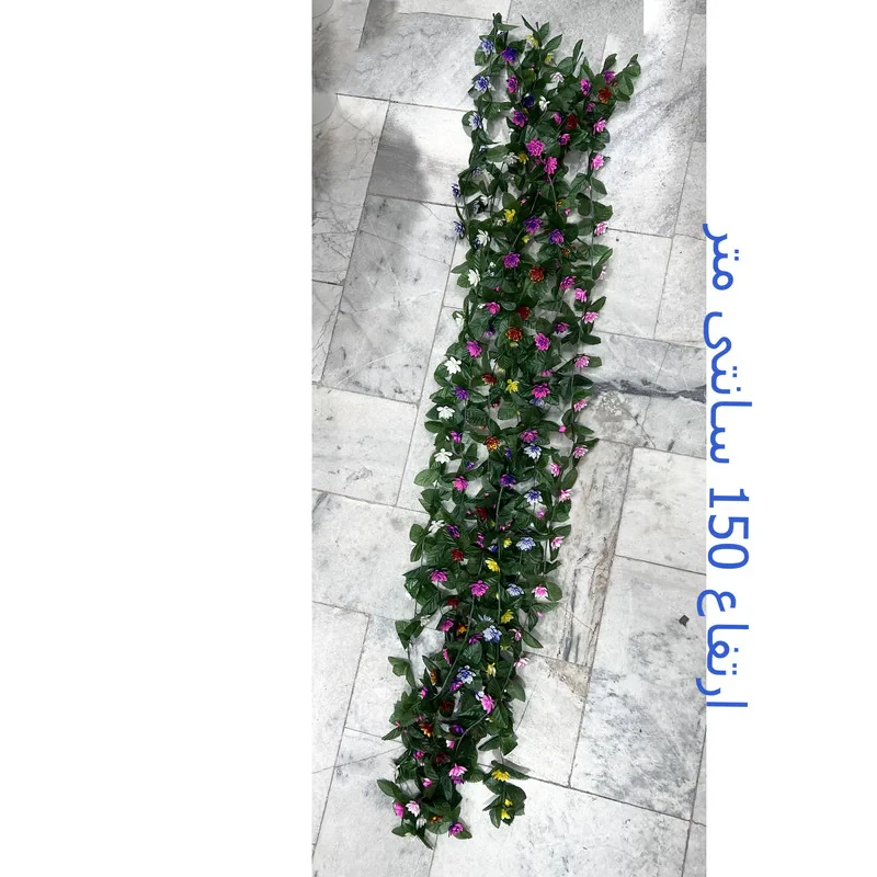 گل مصنوعی مدل ریسه نیلوفر با ابعاد 2x5x150 سانتی‌متر و وزن 100 گرم