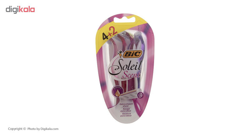 خودتراش زنانه بیک مدل Scent بسته 6 عددی