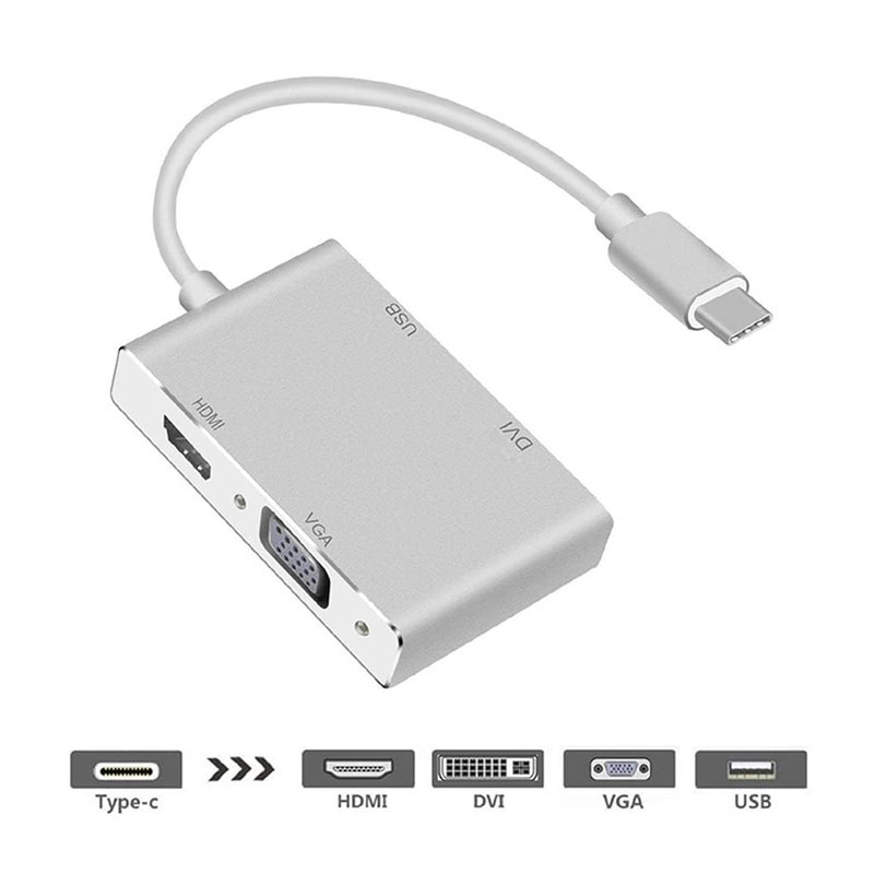 تبدیل USB- Type c به VGA DVIHDMIUSB مدل MN