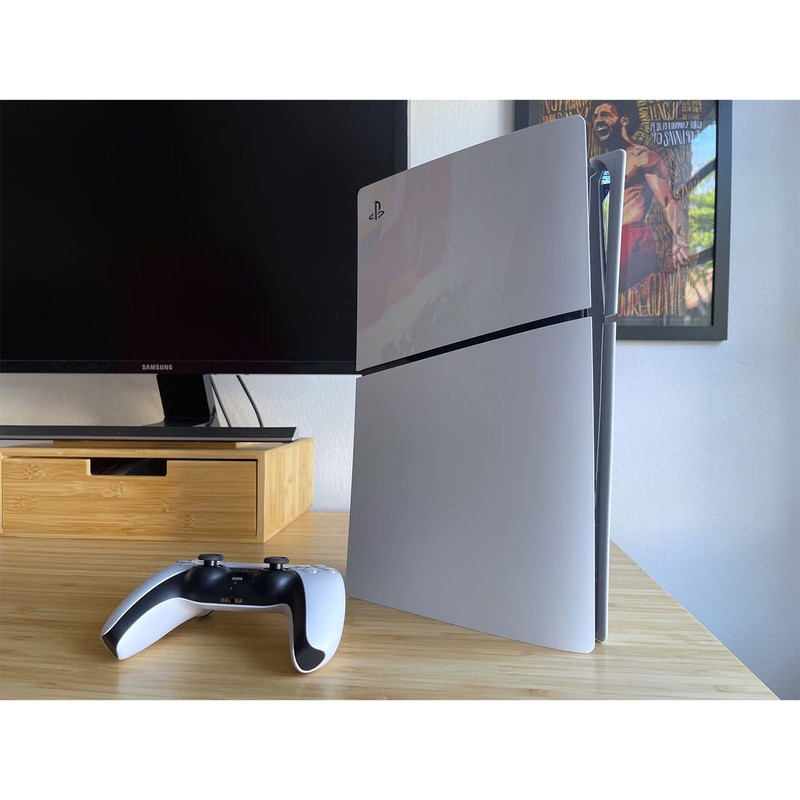 کنسول بازی سونی مدل PlayStation 5 Slim Digital Edition ظرفیت 825 گیگابایت ریجن CFI-2116 اروپا به همراه دسته اضافی