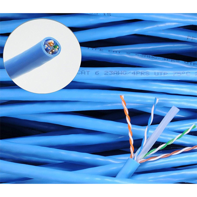 کابل شبکه CAT6 دی-لینک مدل NCB-C6UBLUR-100