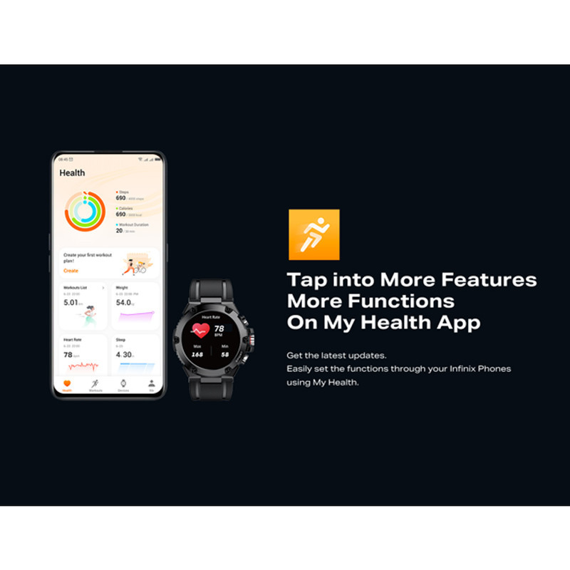 ساعت هوشمند 40 میلی‌متری اینفینیکس مدل XWatch 3 GT با بند پلاستیکی